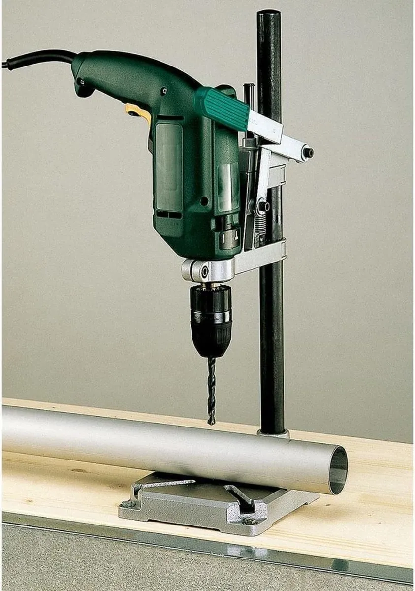 wolfcraft - Boorstandaard voor boormachine - Universeel - Tafelboormachine - Kolomboor - 3406000