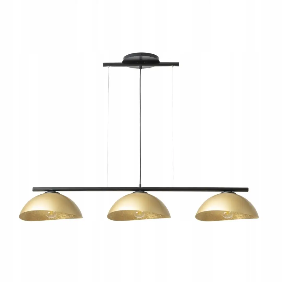 Sigma SOLAR 3 hanglamp 3-lichts boven tafel, zwart/goud