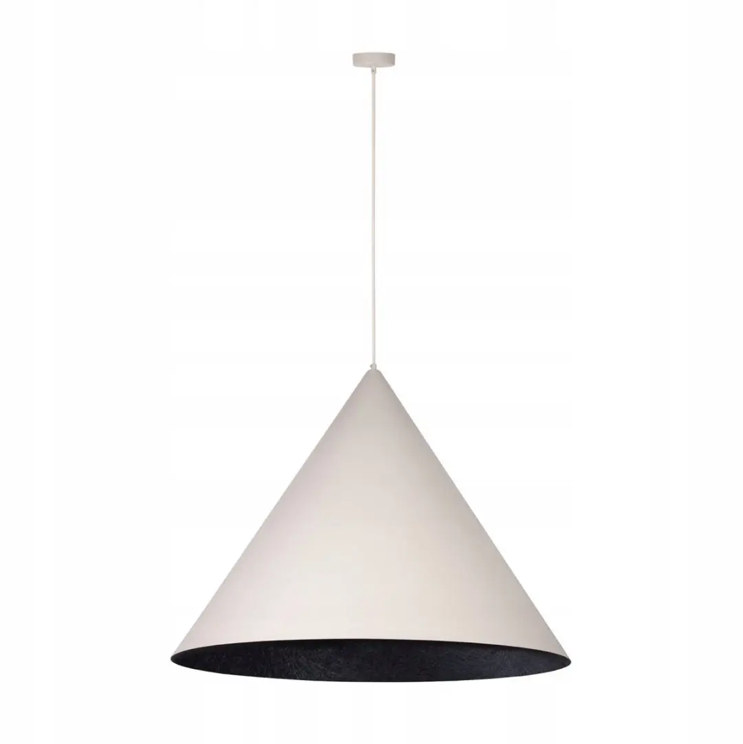 Sigma Lighting Vesuvio L Hanglamp Kegelvorm Beige/Zwart