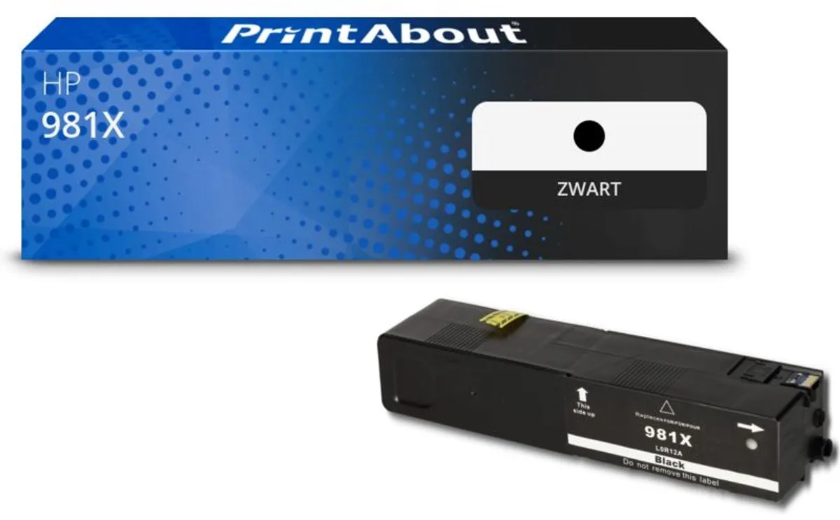 PrintAbout Inktcartridge L0R12A Zwart - XL 465ml - HP