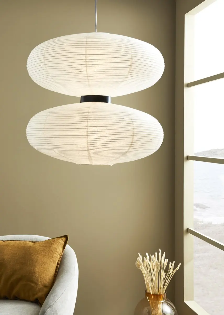 Markslöjd Dual Hanglamp 2xE27 Ø60cm Wit/Zwart - afbeelding 2 van 4