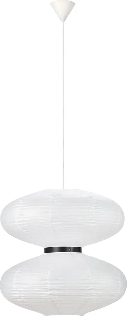 Markslöjd Dual Hanglamp 2xE27 Ø60cm Wit/Zwart