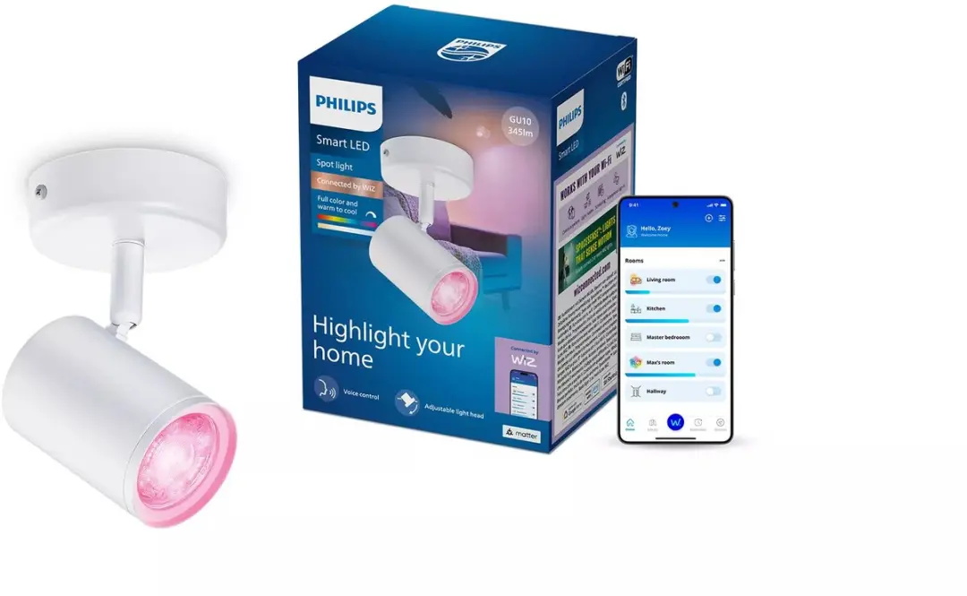 Philips Smart Lighting Opbouwspot GU10 RGB - 1x5W - afbeelding 4 van 6