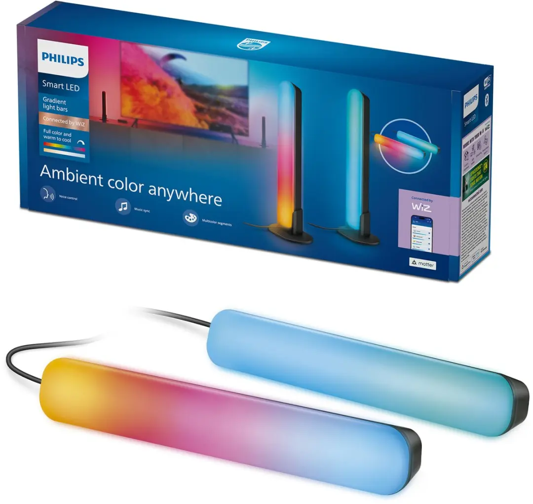Philips Gradient Light Bars RGBIC Wandlamp 30cm