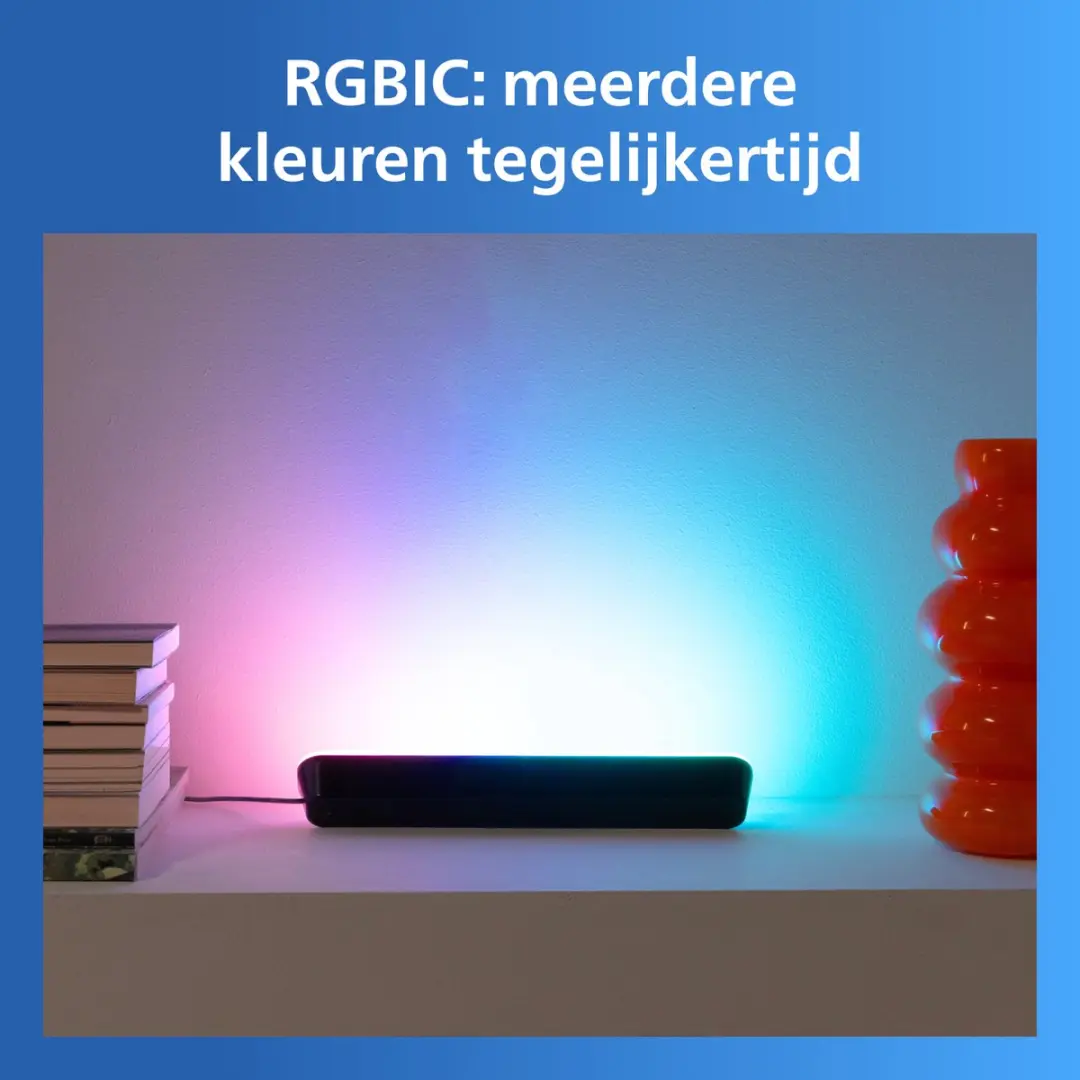 Philips Gradient Light Bars RGBIC Wandlamp 30cm - Zwart - afbeelding 6 van 6