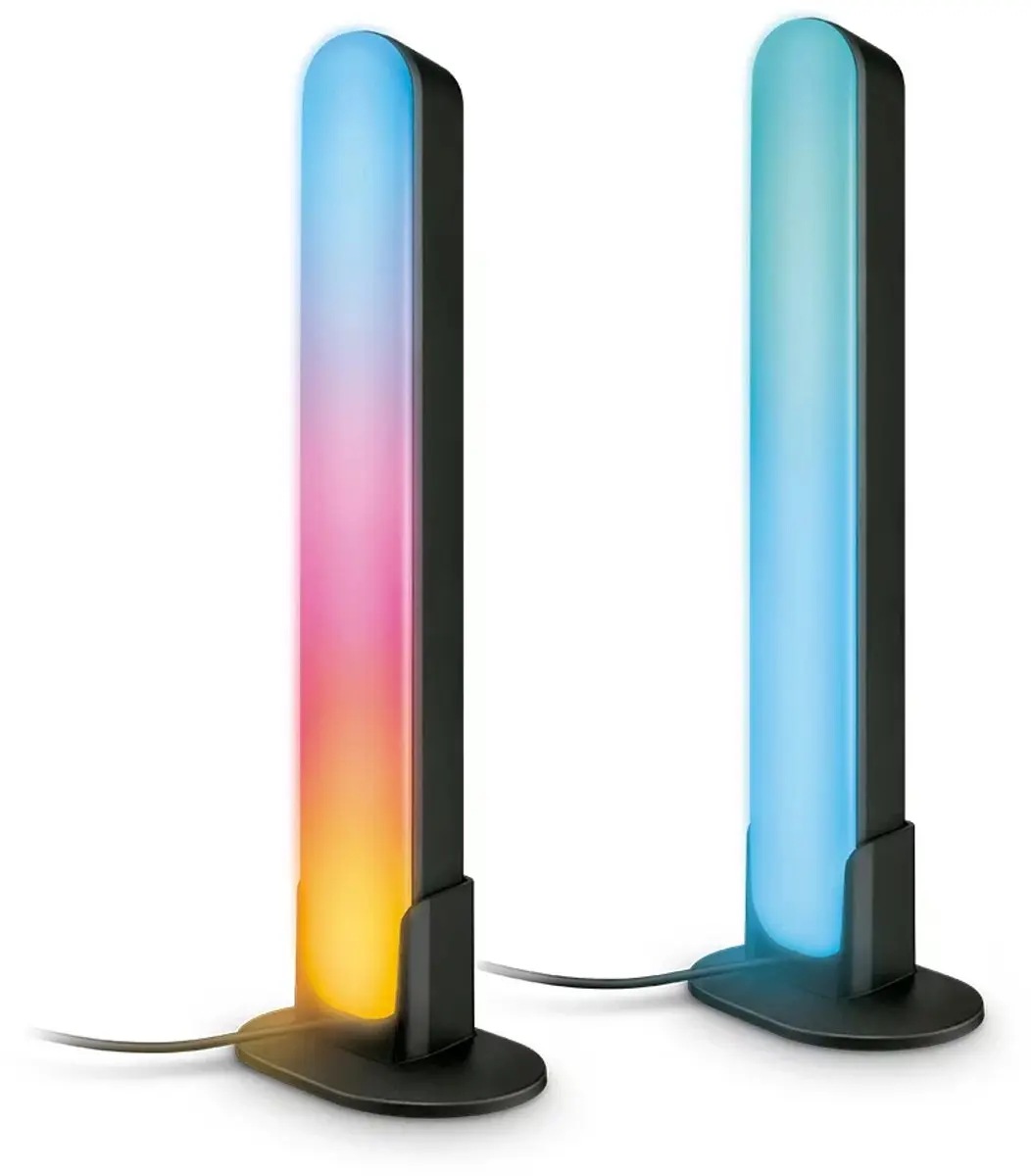 Philips Gradient Light Bars RGBIC Wandlamp 30cm - Zwart - afbeelding 3 van 6