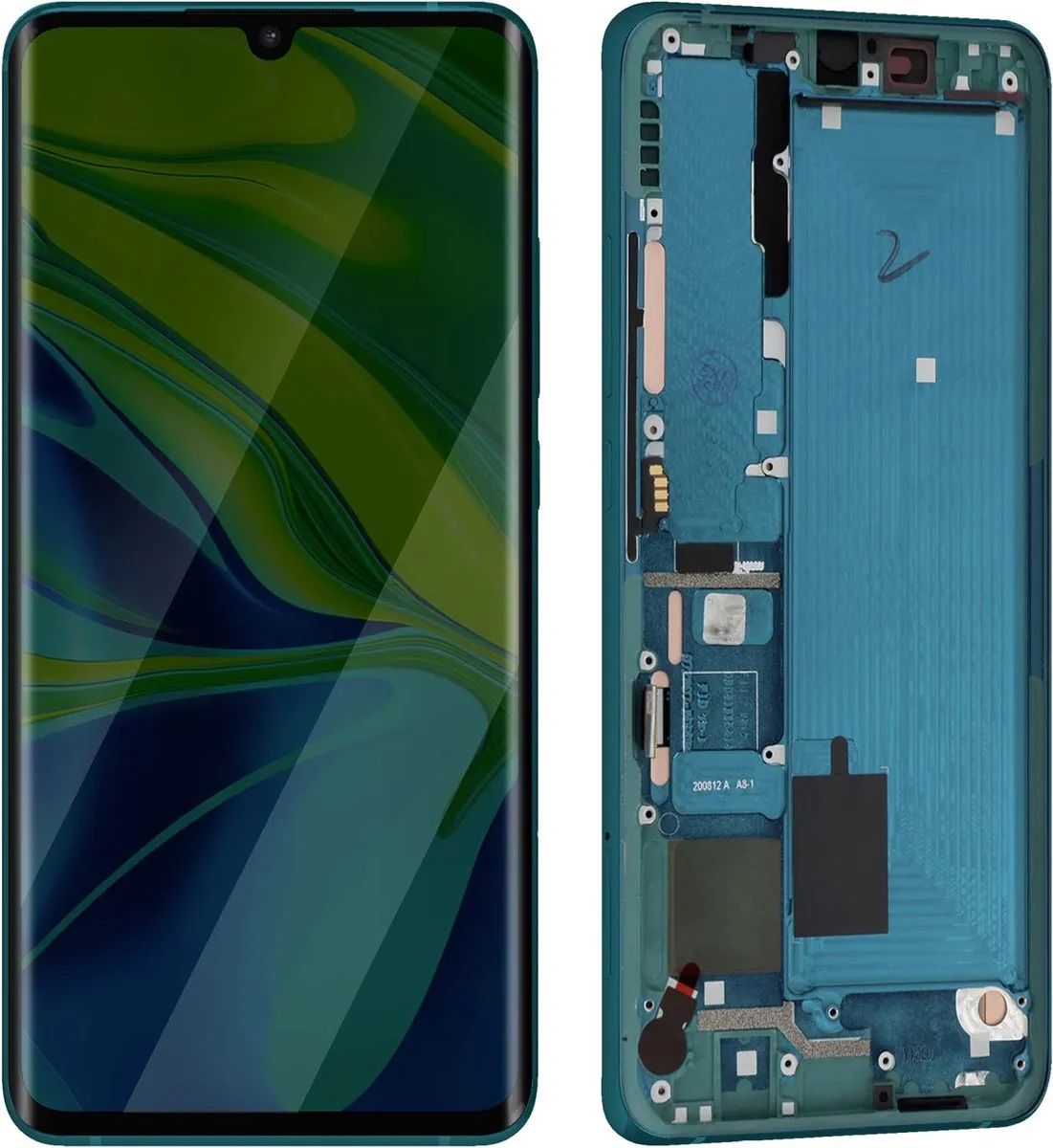 Xiaomi Mi Note 10/10 Pro Origineel Scherm - Groen