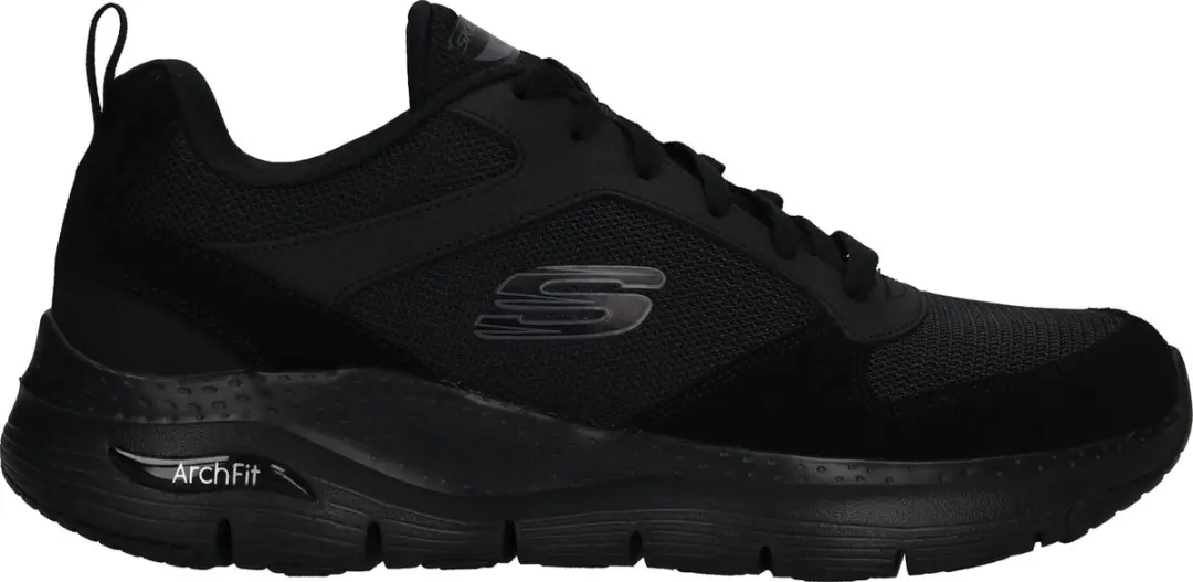 Skechers Arch Fit-Servitica Heren Sneakers Zwart - afbeelding 2 van 6