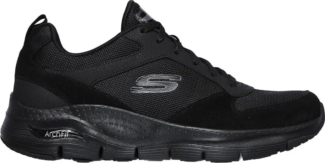 Skechers Arch Fit-Servitica Heren Sneakers Zwart