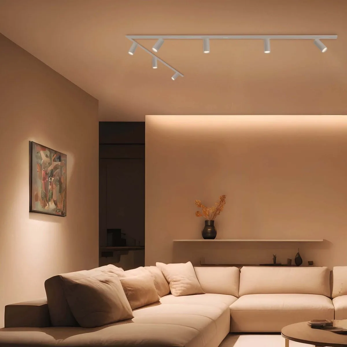 Ledvion LED Railverlichting 3M - 7 Spots 3W 2700K Dimbaar