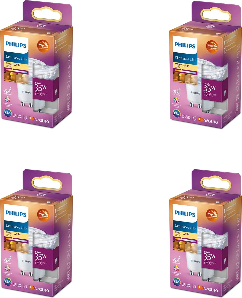 Philips LED GU10 WarmGlow Set