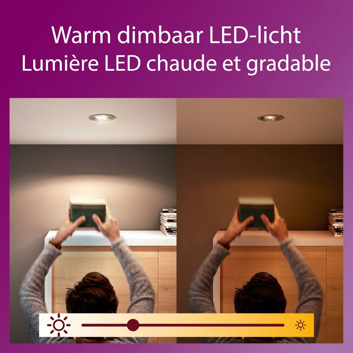 Philips LED GU10 WarmGlow Set - 4 Stuks