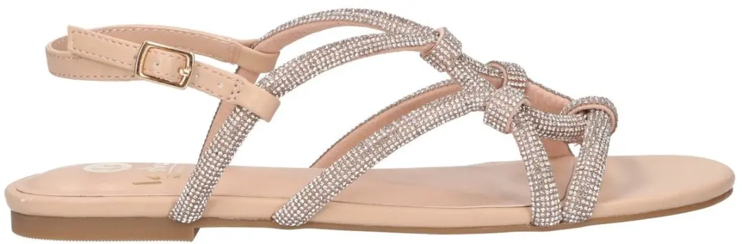 La Strada Sandaal Beige Glitter Synthetisch