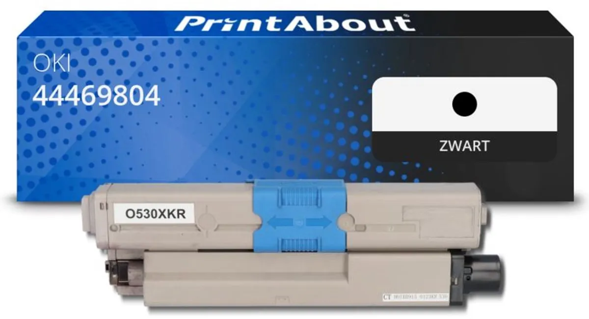 PrintAbout Huismerk 44469804-PA Toner Zwart