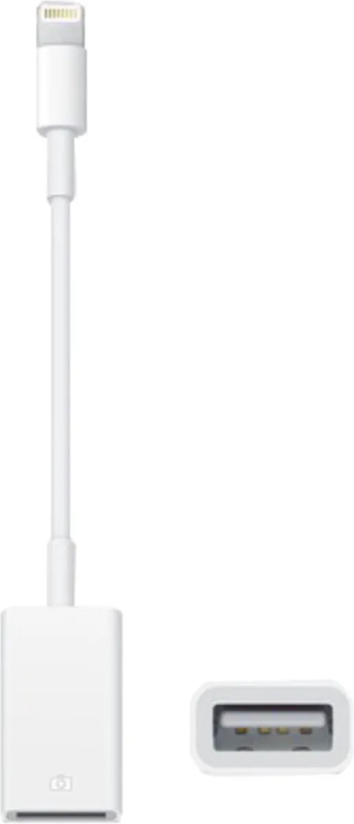 Apple Lightning naar USB Adapter MD821ZM/A - Wit