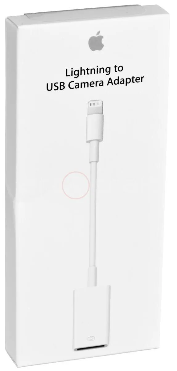 Apple Lightning naar USB Adapter MD821ZM/A - Wit