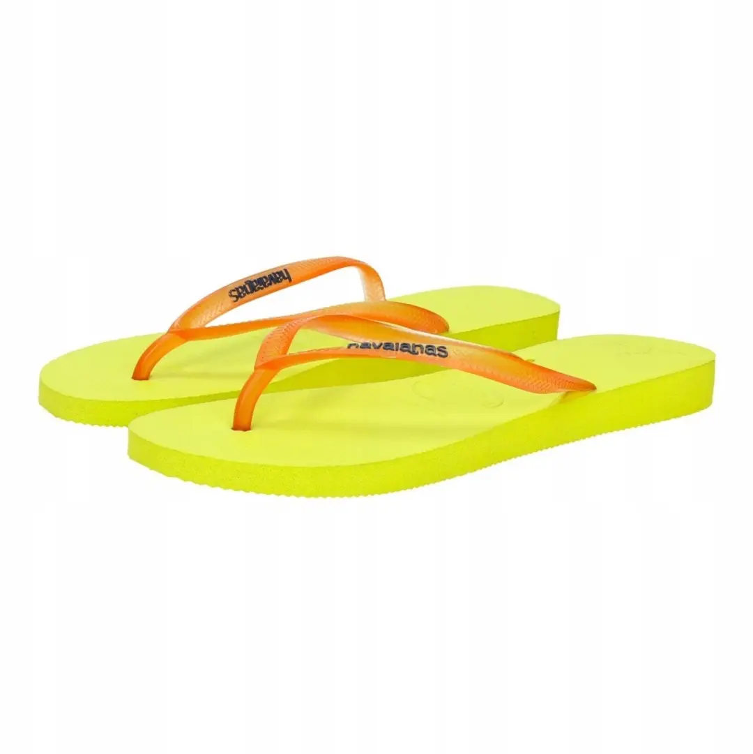 Havaianas Slim Logo Slippers Dames Maat 41/42 Geel