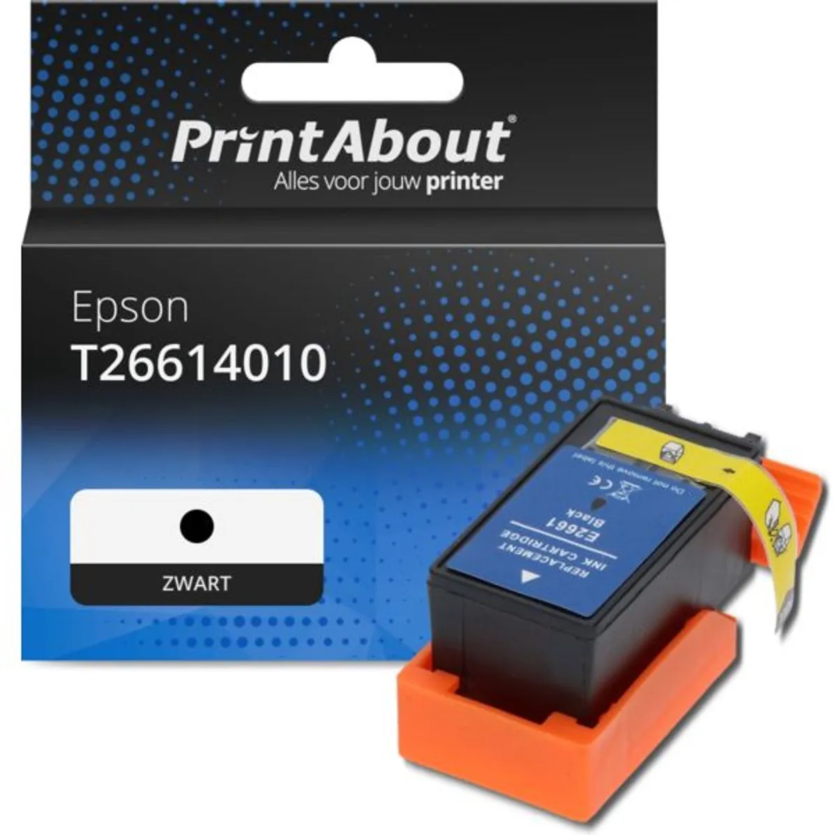 PrintAbout T26614010 Inktcartridge Zwart