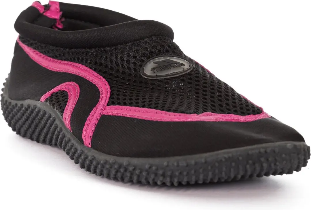 Trespass badschoen Paddle - Unisex Aqua Shoe Zwart/Framboos