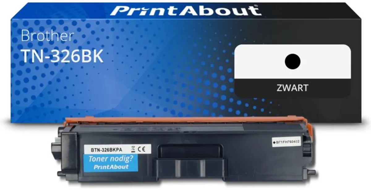 PrintAbout Brother TN-326BK Toner Zwart