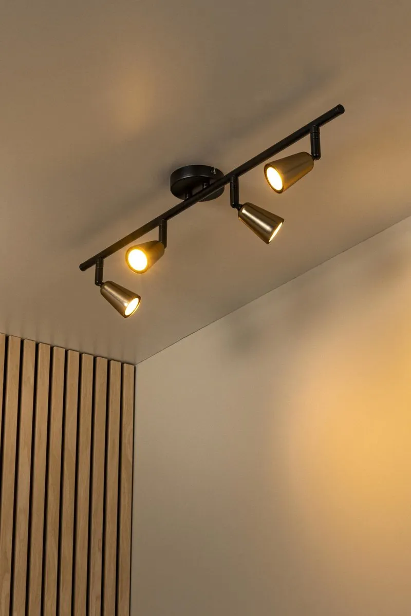 Lucide Tiana Plafondspot 4xGU10 - Champagne
