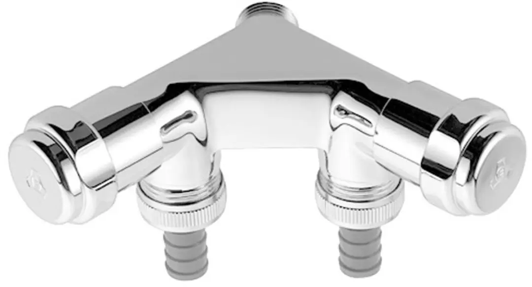 GROHE WAS Dubbelventiel 41022 Chroom DN15