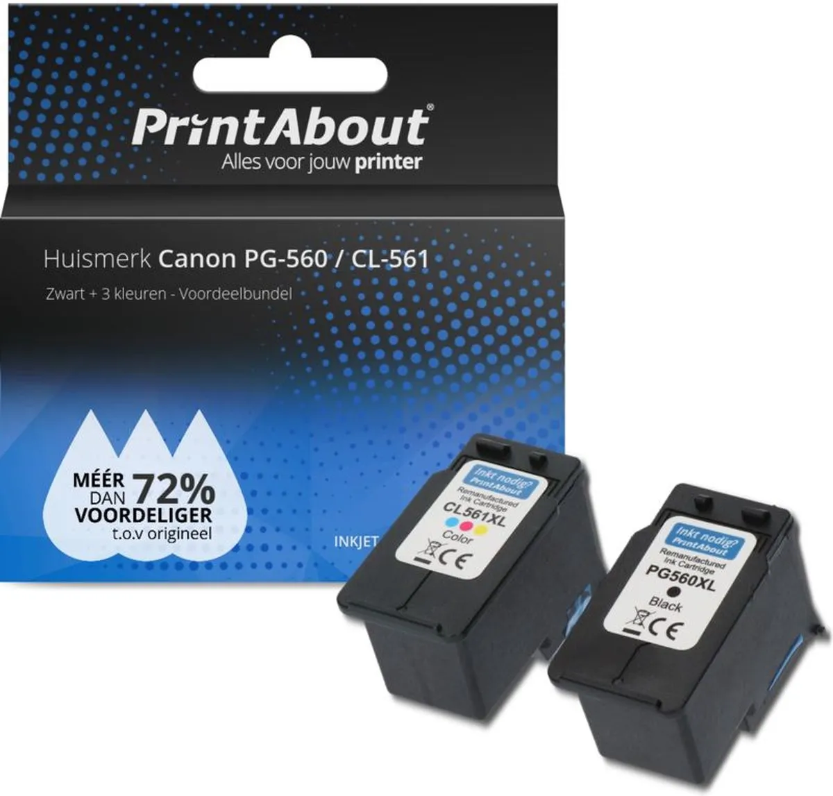 PrintAbout Canon PG-560/CL-561 Inktcartridges
