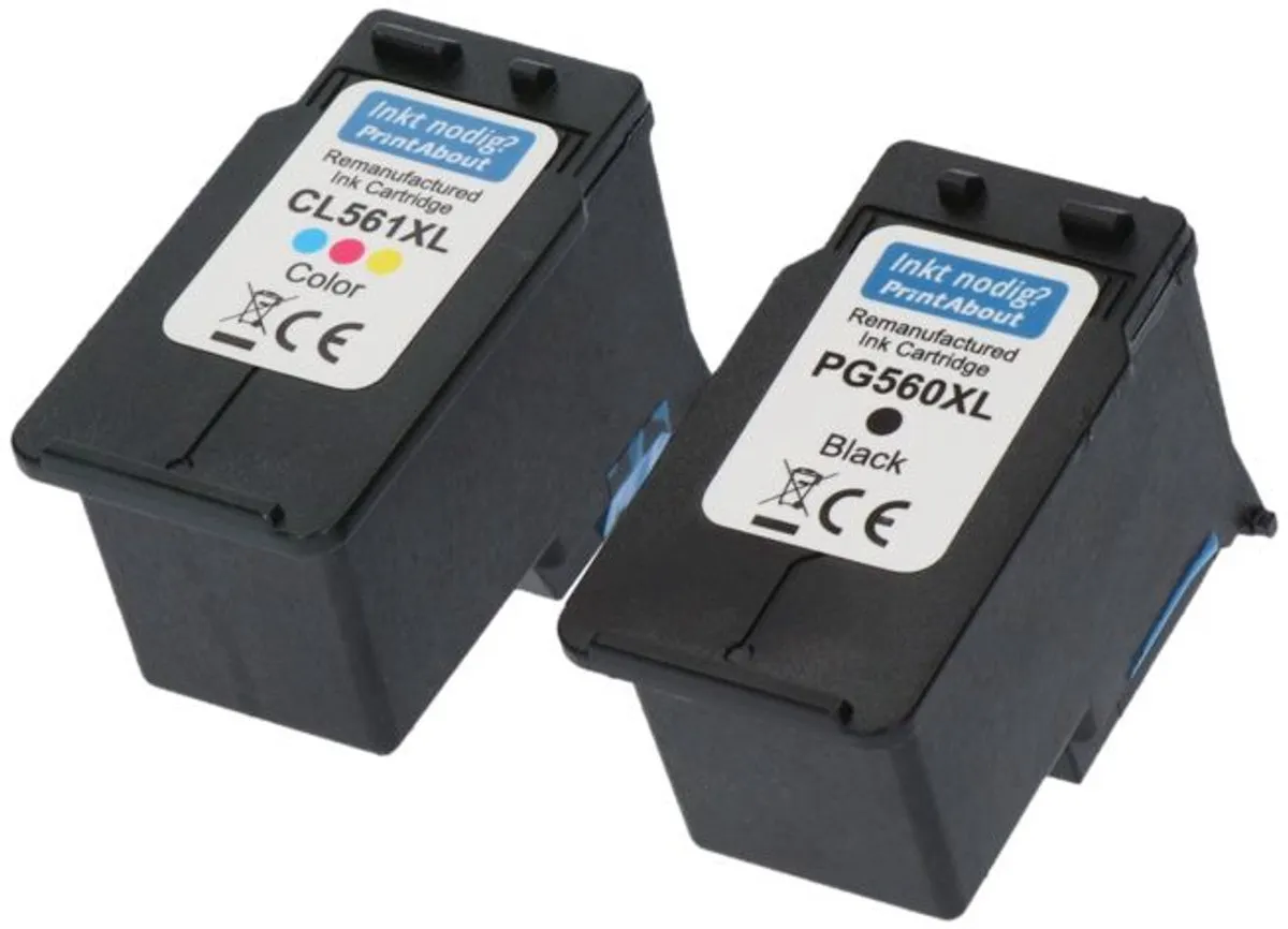 PrintAbout Canon PG-560/CL-561 Inktcartridges - 20 Stuks (Zwart + 3 Kleuren)