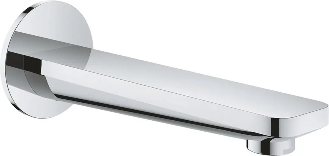 Grohe Lineare baduitloop wandmontage sprong 17cm chroom