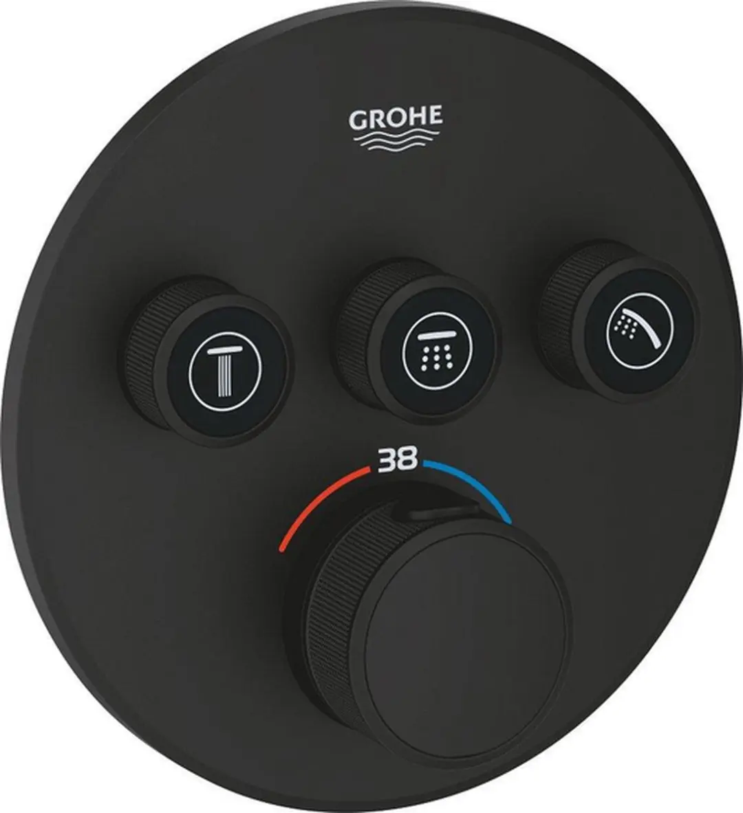 Grohe Grohtherm Smartcontrol Afdekset Phantom Black