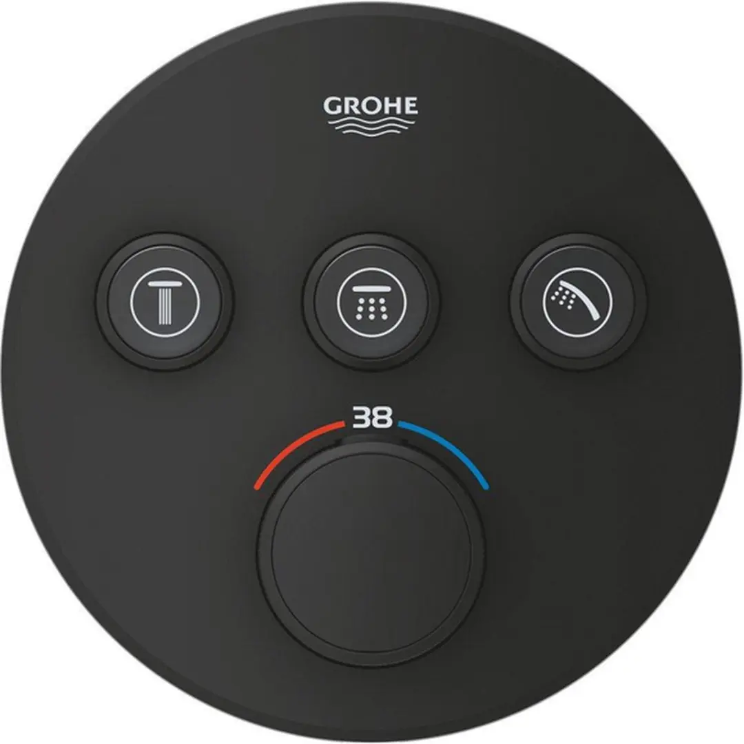 Grohe Grohtherm Smartcontrol Afdekset Phantom Black - afbeelding 4 van 6
