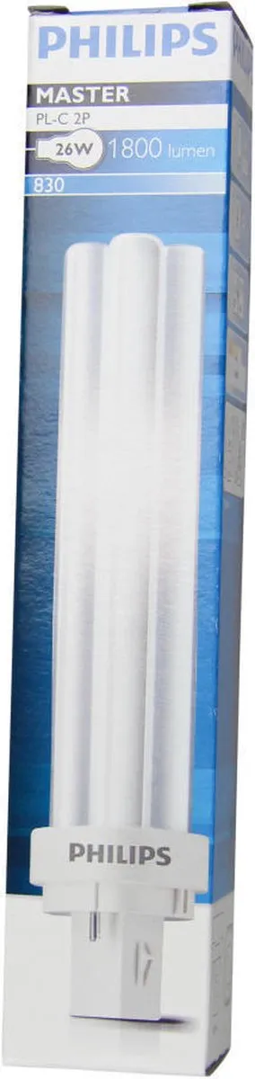 Philips MASTER PL-C DULUX D D/E 26W Warm Wit - Mat - G24d-3