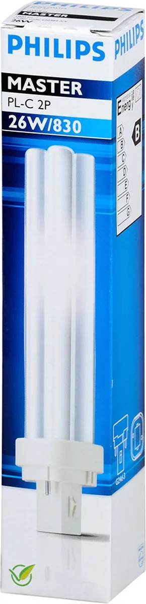 Philips MASTER PL-C DULUX D D/E 26W Warm Wit - Mat - G24d-3