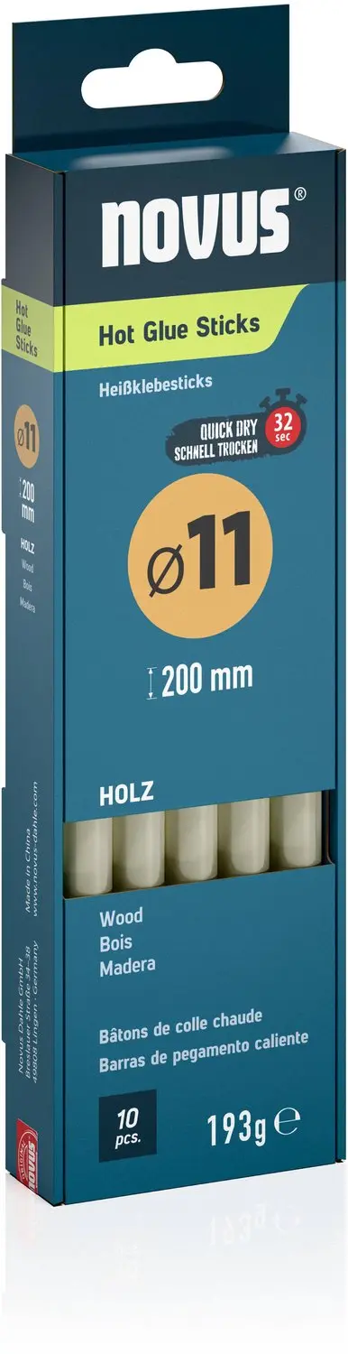 Novus Lijmpatronen voor hout 11 mm