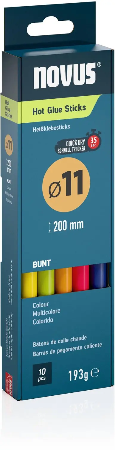 Novus Lijmpatronen 11 mm kleur