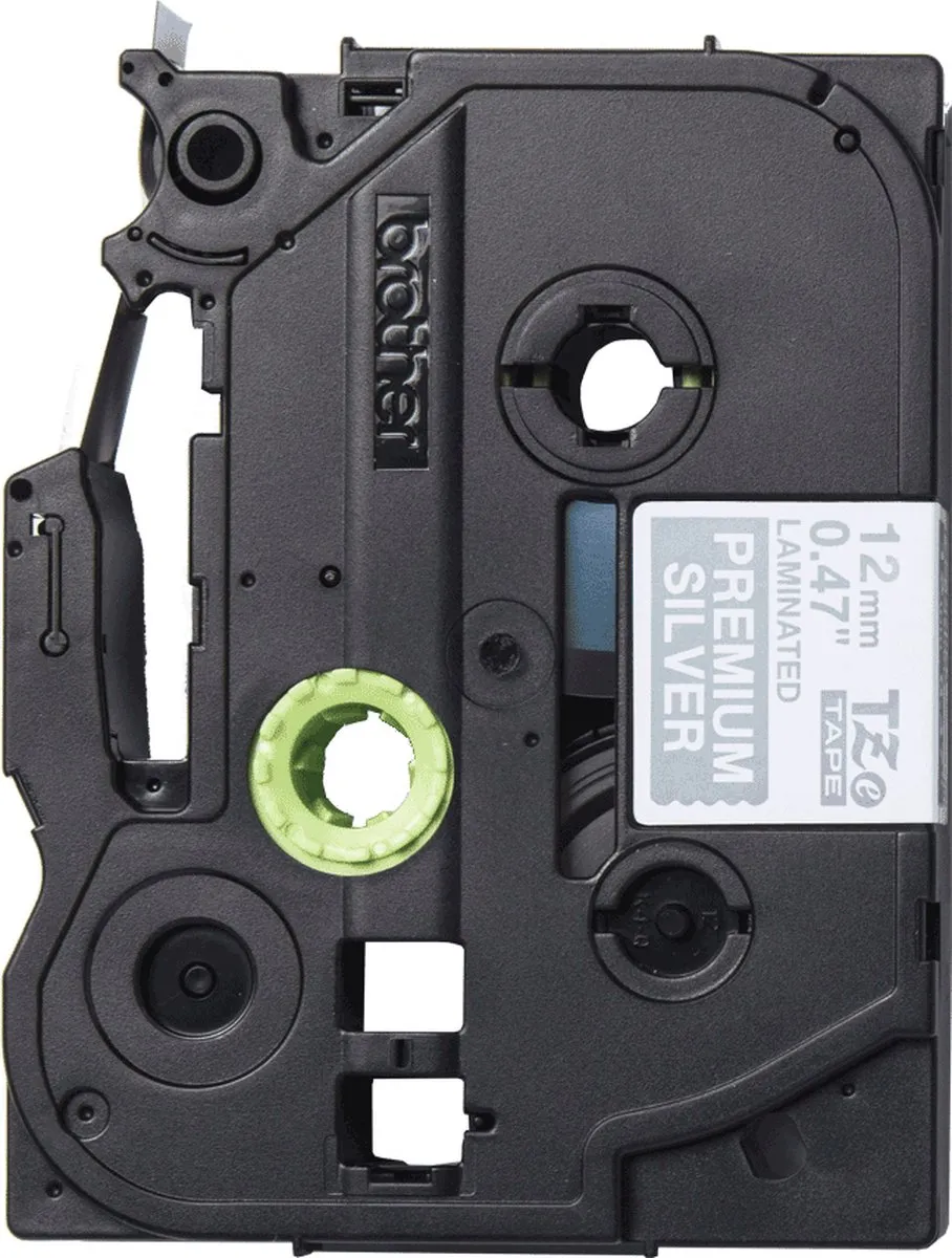Brother TZe-PR935 Labeltape - Zilver/Wit 12mm 8m