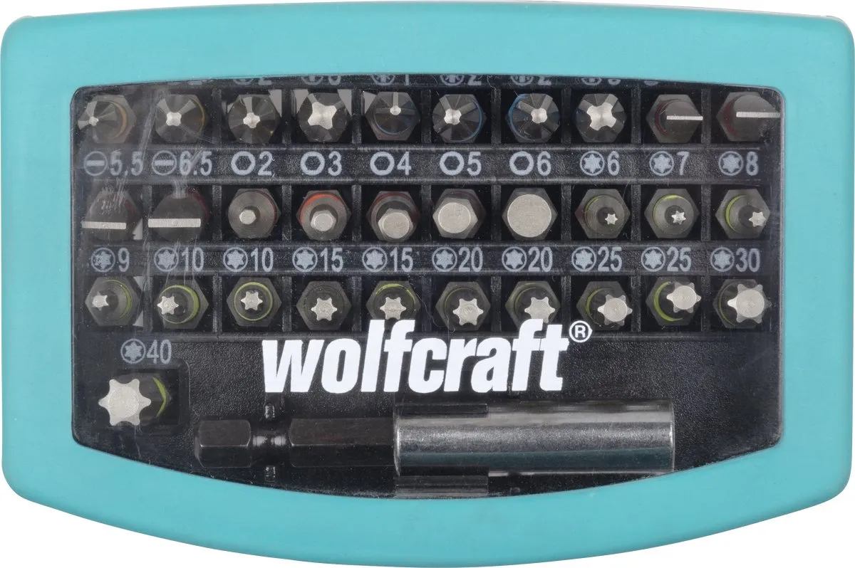 Wolfcraft Bitset 32-delig 2975000 - T6 Solid-bits