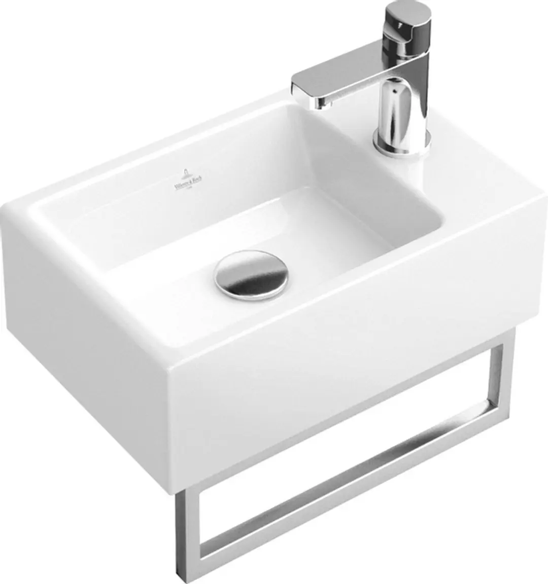 Villeroy en Boch Memento handdoekhouder inclusief bevestiging 34,5x10cm glans RV