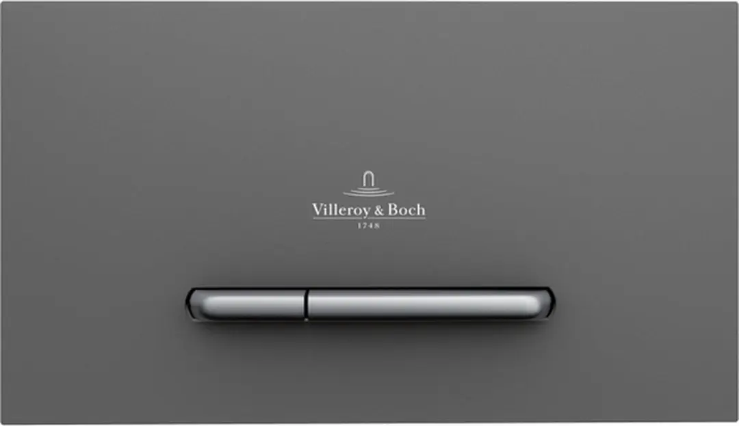 Villeroy & Boch ViConnect E300 Actuatorplaat 253x145mm Antraciet - afbeelding 3 van 6