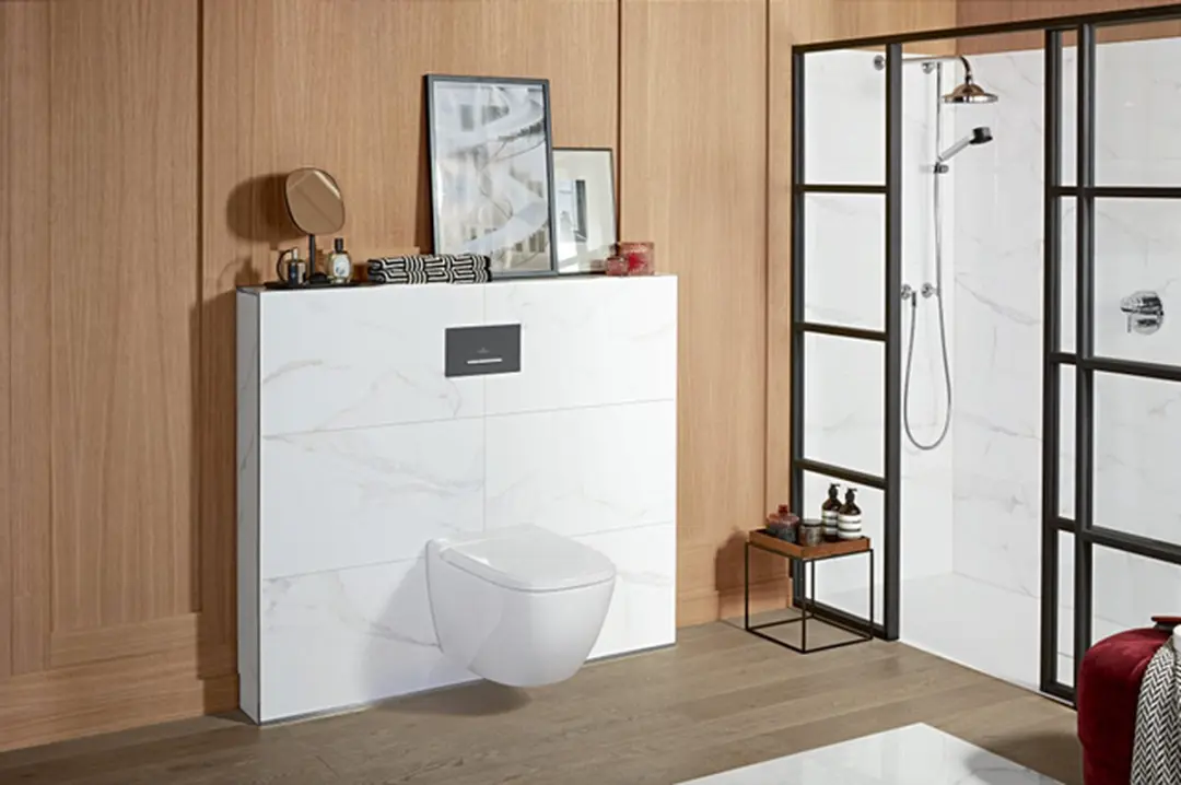 Villeroy & Boch ViConnect E300 Actuatorplaat 253x145mm Antraciet - afbeelding 2 van 6