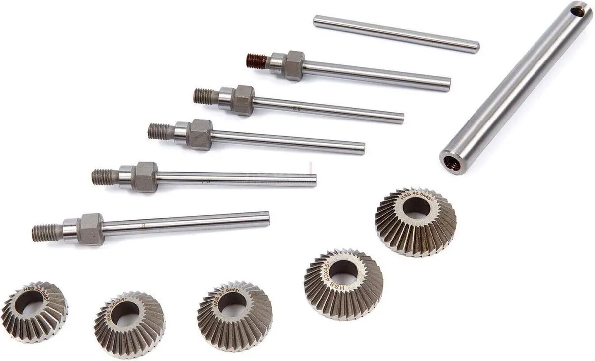 HBM 5-delige Klepzitting Slijper/Freesset - Metaal - 42.5mm