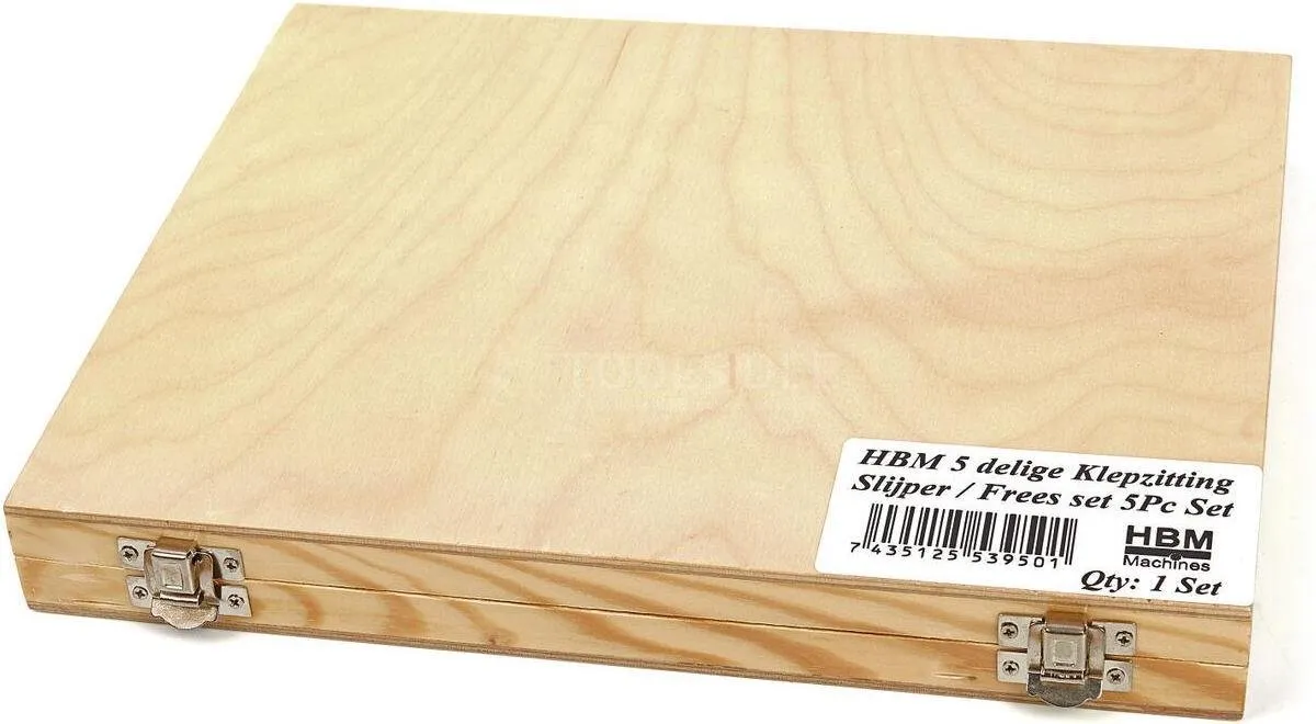 HBM 5-delige Klepzitting Slijper/Freesset - Metaal - 42.5mm