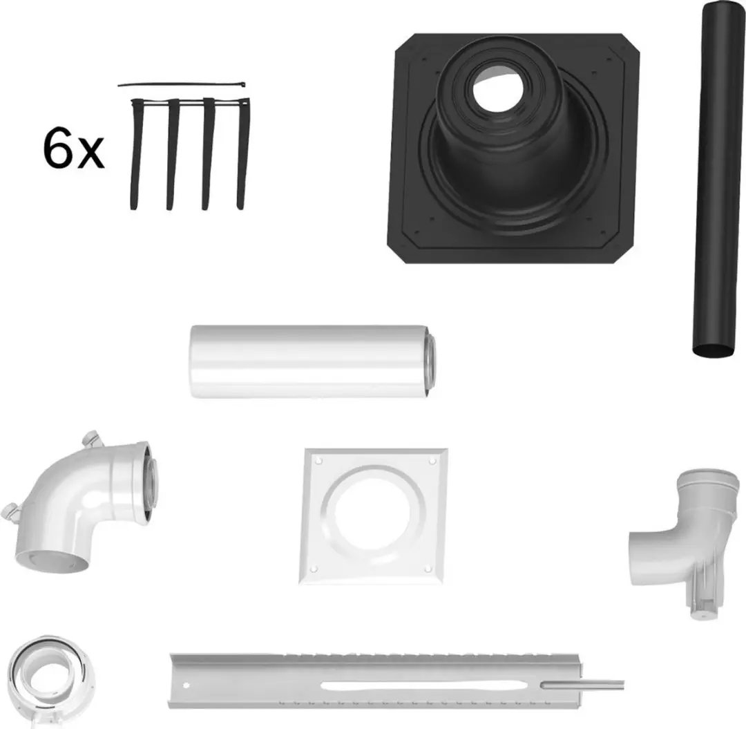 Bosch rookgasaccessoires FC-Grondbouwpakket-C93x Grondbouwpakket d:60/100 (Set-o