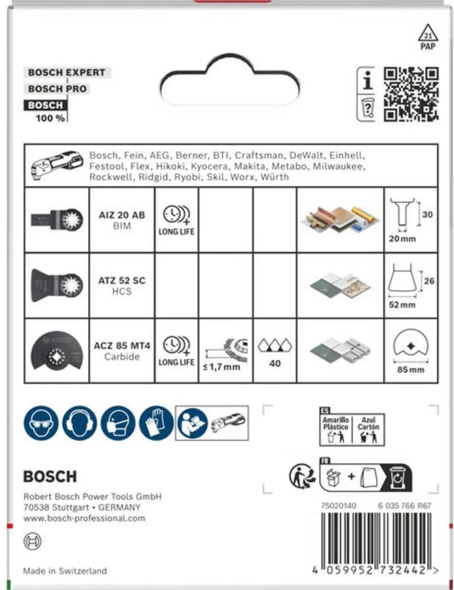 Bosch Professional Starlock Zaagbladen 2608669332 - 3-delig - afbeelding 5 van 5