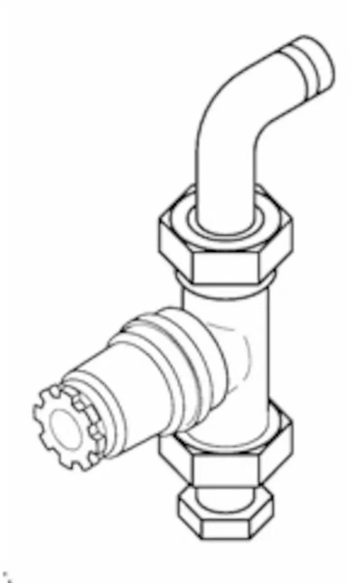 Danfoss RA-FNE met vergrote doorlaat Radiatorafsluiter