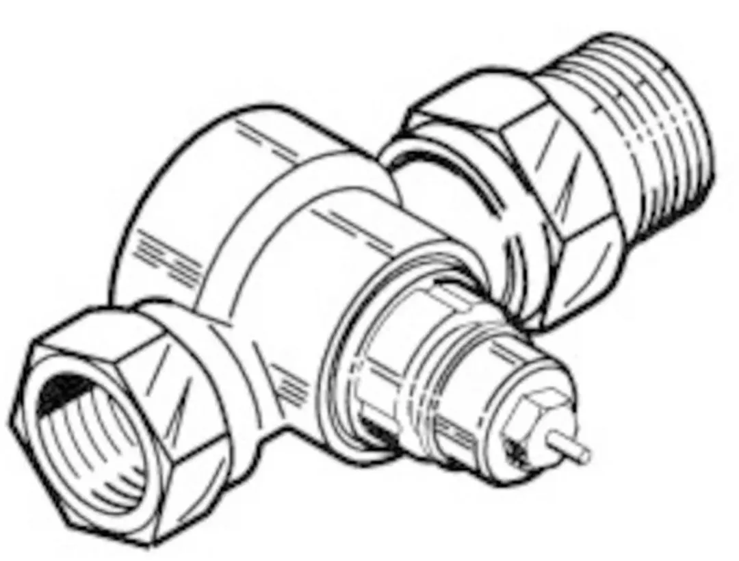 Danfoss RA-G 20 Radiatorafsluiter - Wit - afbeelding 4 van 5
