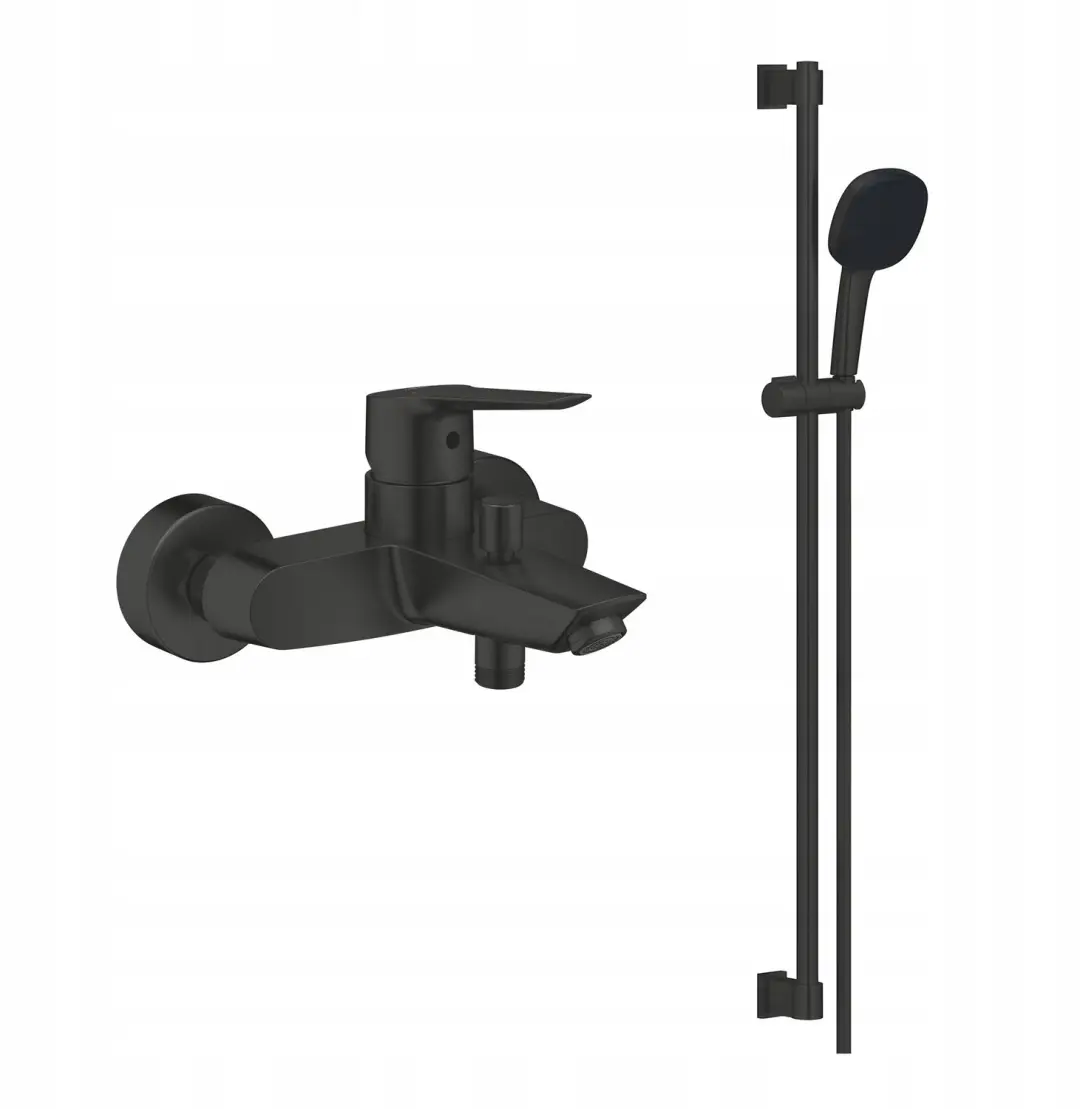 GROHE Douche- en Badkraan Set Zwart Mat