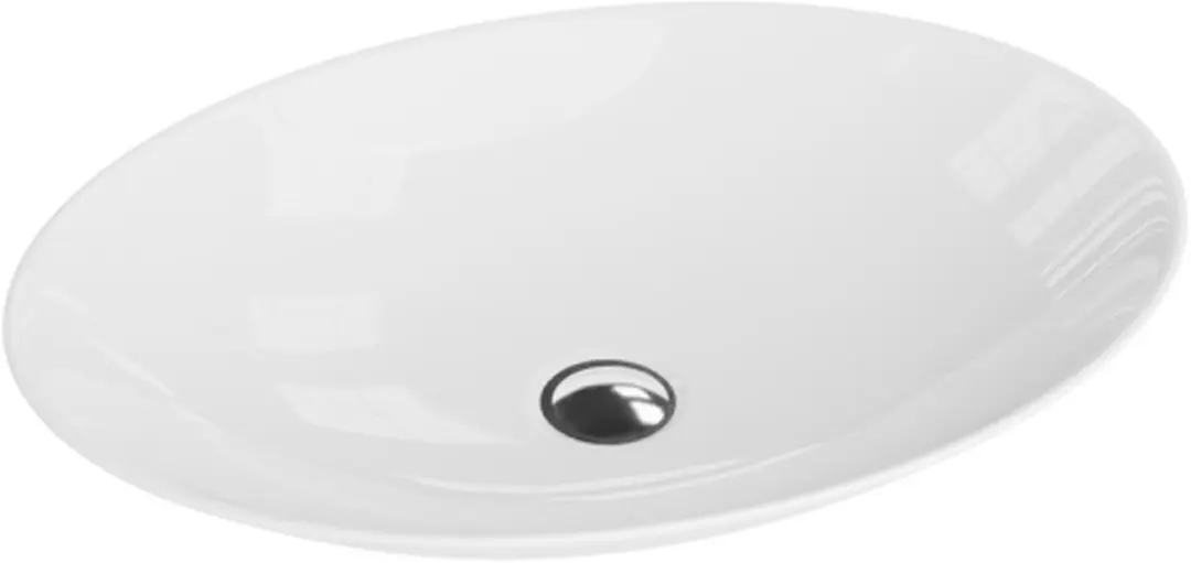 LAVITA opbouw wastafel WHITE-R 50x36x8,5 cm glanzend wit
