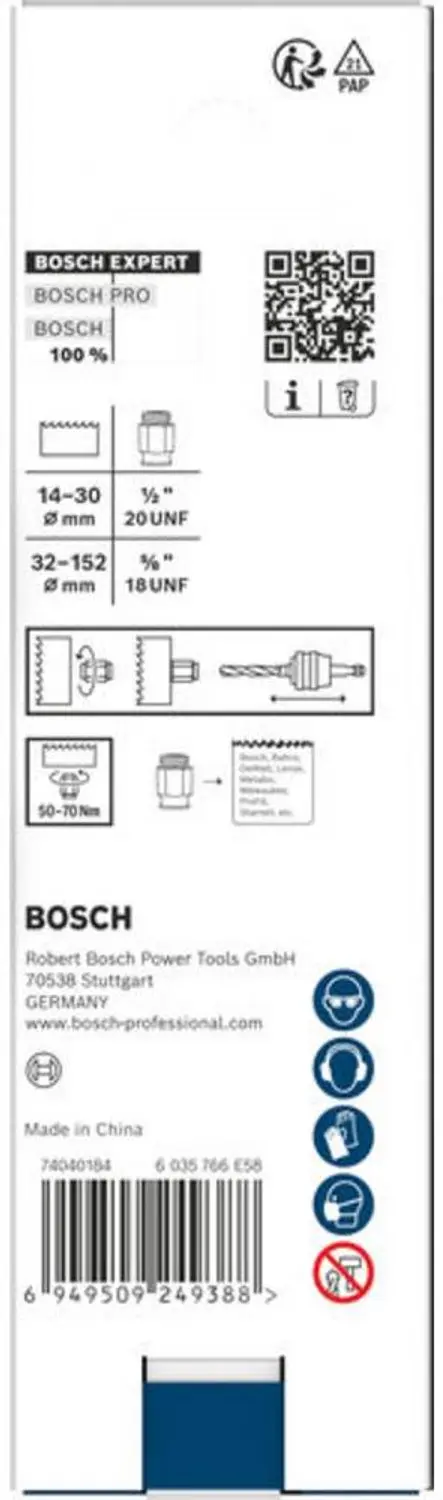 Bosch Professional EXPERT PC Plus Adapter Nuss-Set 6-delig