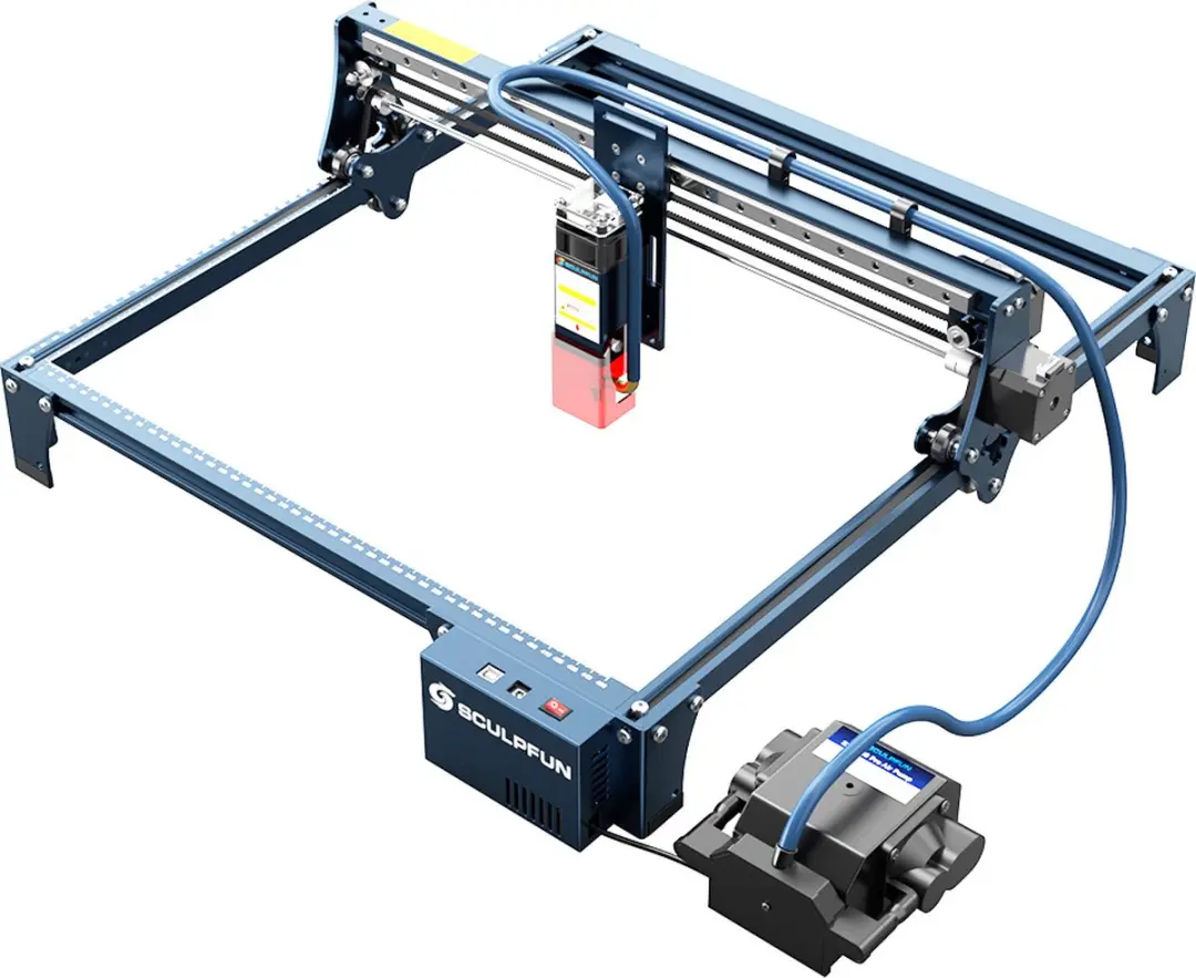 SCULPFUN S30 Pro 10W lasergraveersnijmachine, automatische luchtondersteuning, 0
